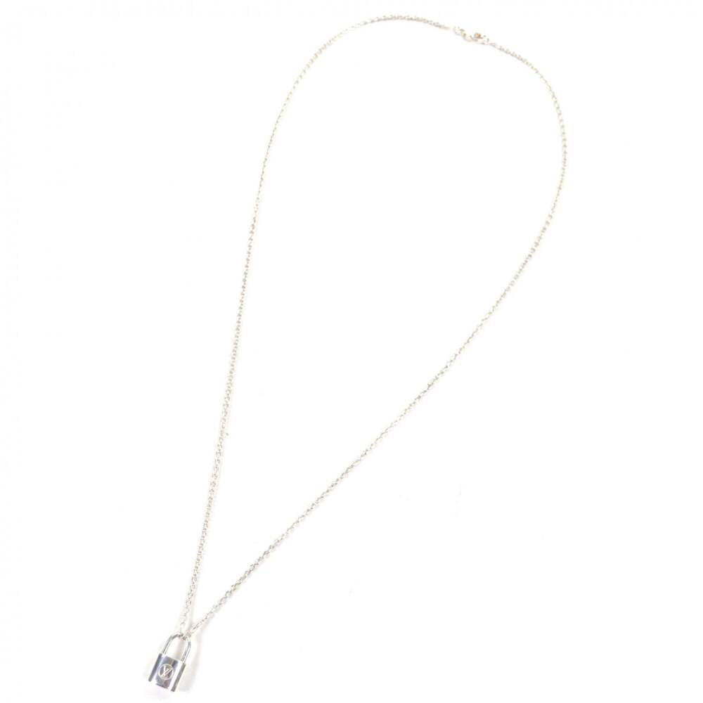 LOUIS VUITTON Silver Lockit Necklace - Picture 3 of 6